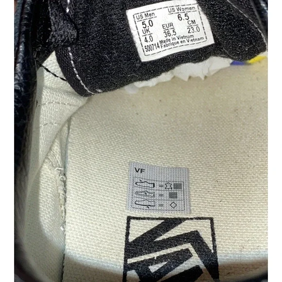 Vans Classic OG Suede Skateboarding Sneaker Black White Women's 6.5 Men's 5 - Picture 10 of 10